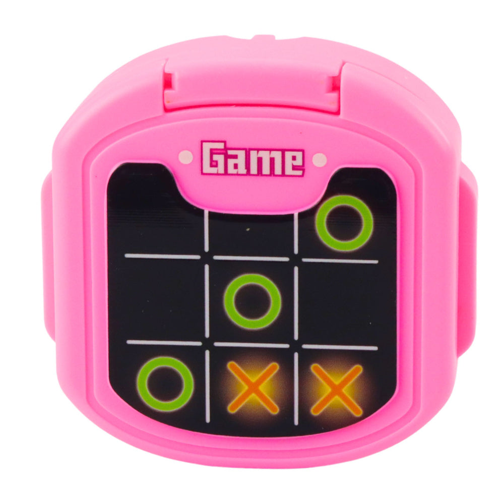 Joc electronic Tic Tac Toe, 9 moduri de joc, roz, 8 x 8.5 x 3 cm, roz, Lean 28119
