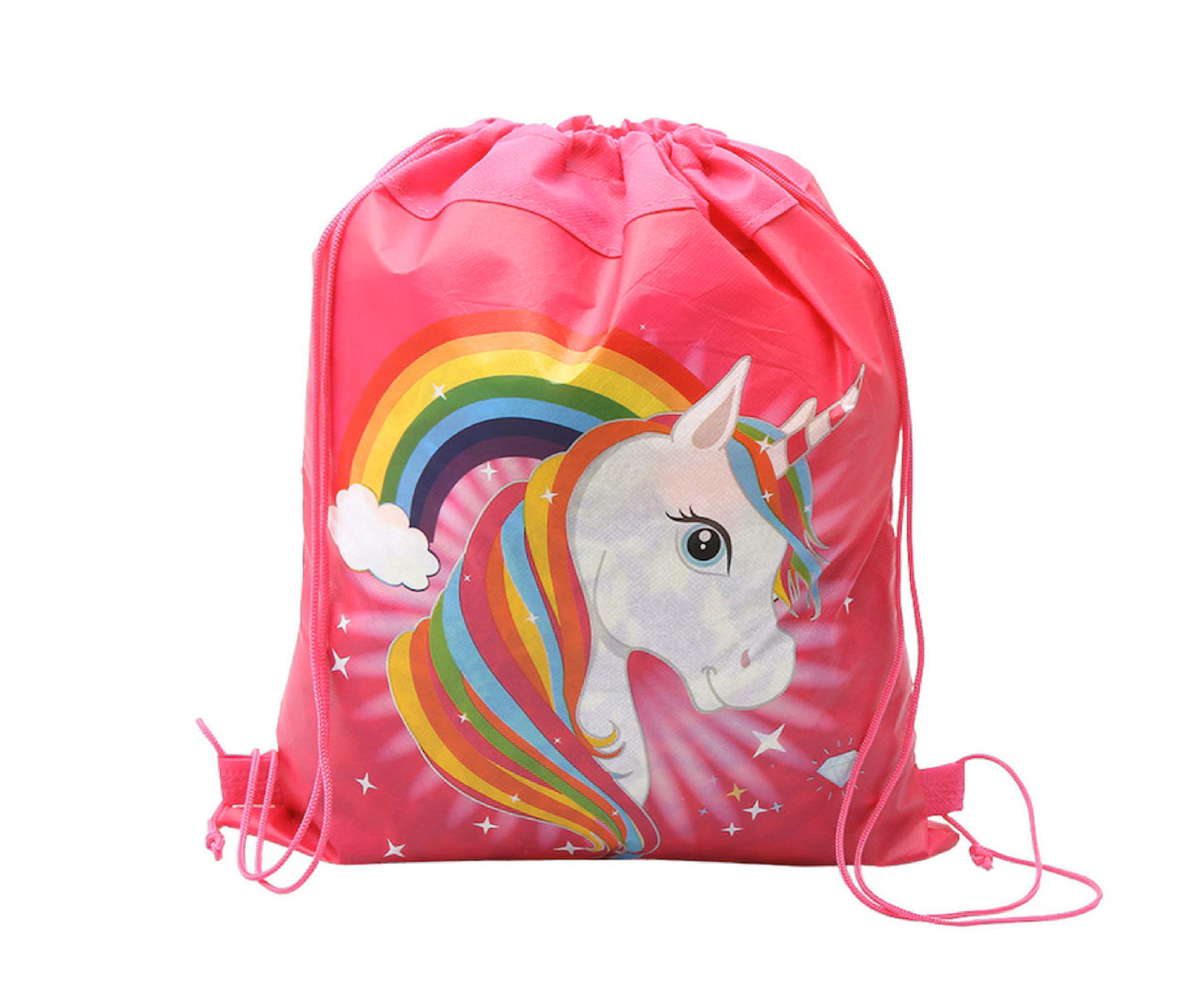 Ghiozdan cu imprimeu unicorn, 35 x 27 cm, roz, Lean 24886