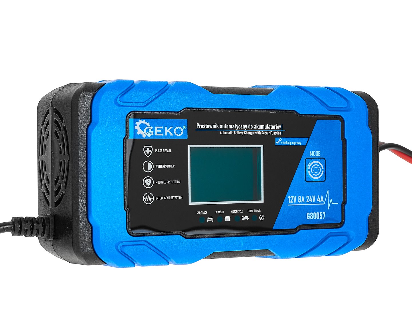 Starter auto multifunctional cu functia de reparare, 12 / 24 V, 8A, Geko G80057