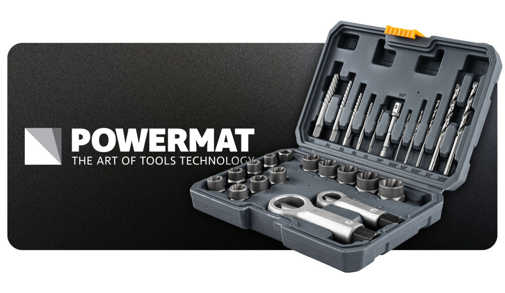 Kit extractoare pentru indepartarea suruburilor PM-ZPWN-26T, 26 bucati, Powermat PM1617