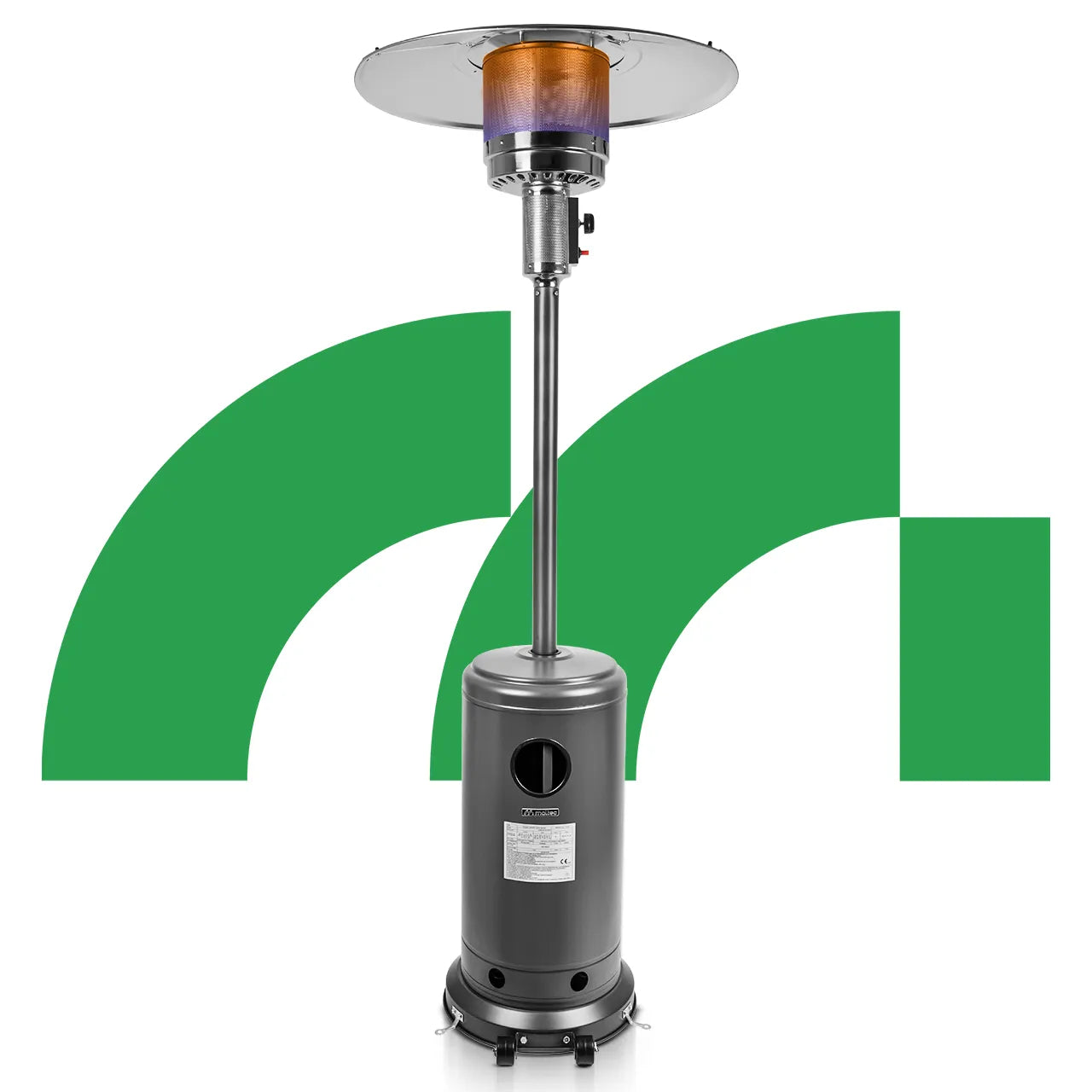 Incalzitor de terasa pe gaz Zone GH155, 13 kW, suprafata de incalzire 20m², MalTec 112706