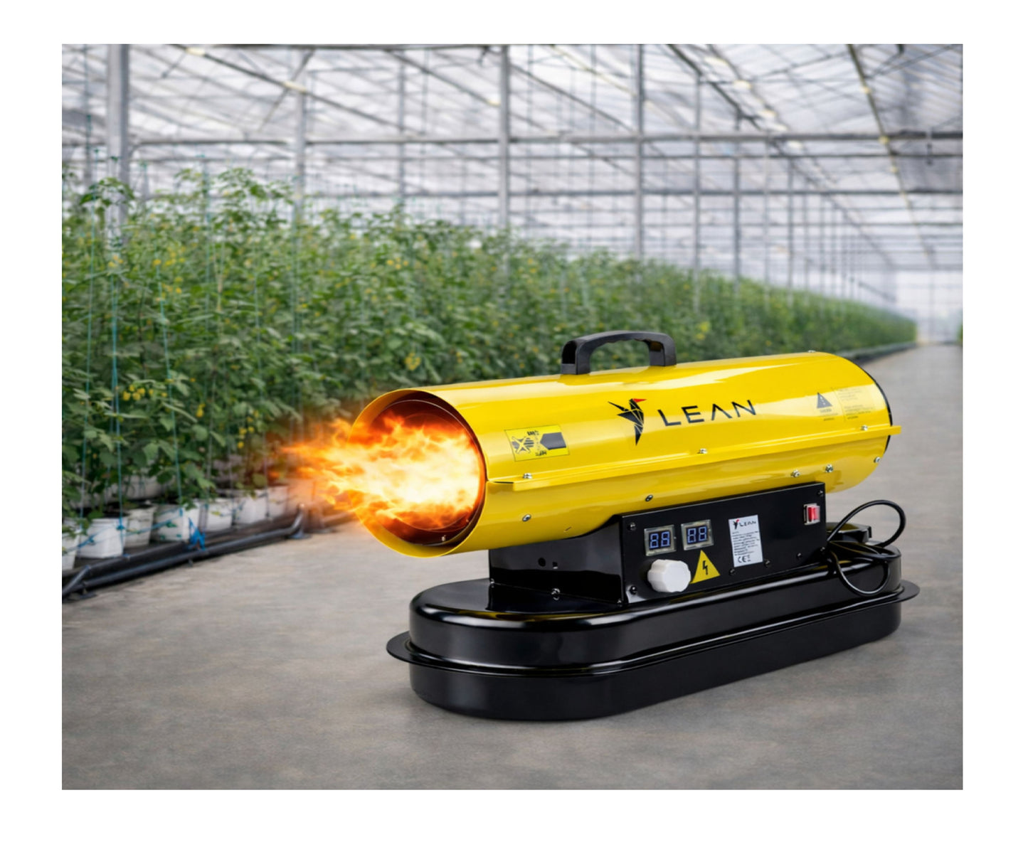 Incalzitor industrial cu afisaj LCD si termostat, 20 kW, Lean 27097