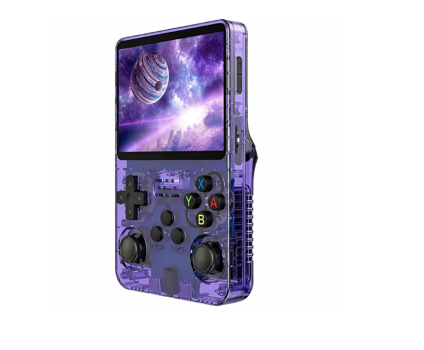 Mini consola de jocuri portabila retro Mini R36S, 21.000 IPS, 3,5 inch, violet, Lean 30724