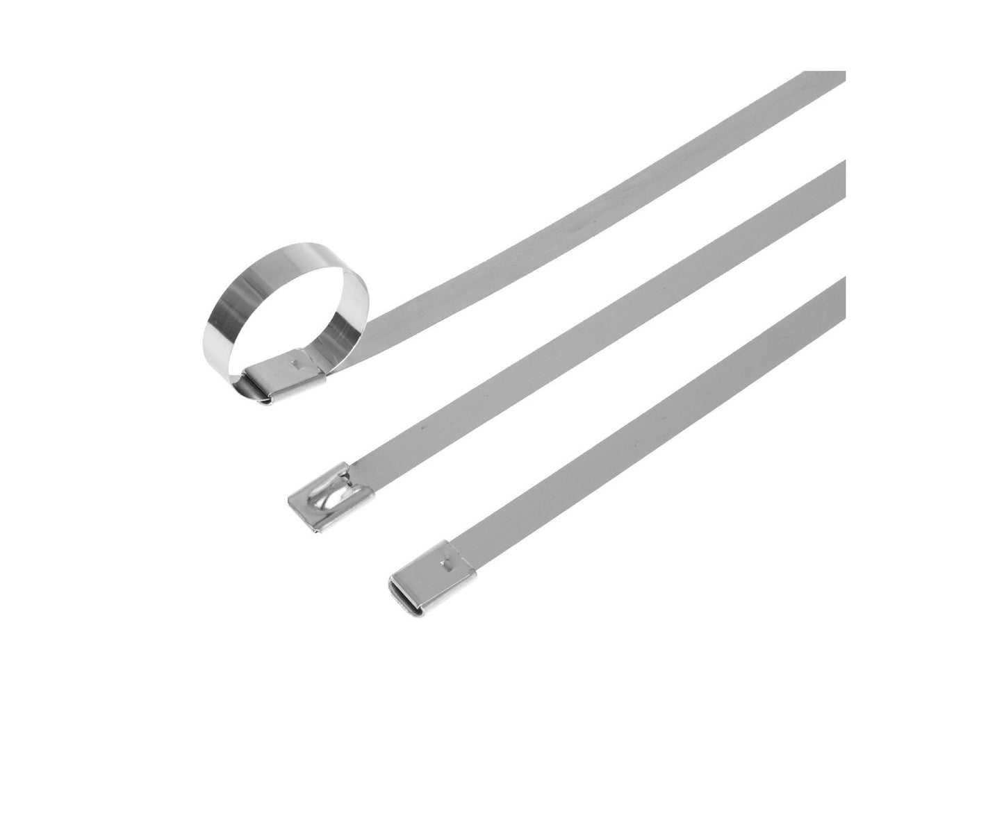Set cleme din inox, 7,9x150mm, 100 bucati, Geko G17257