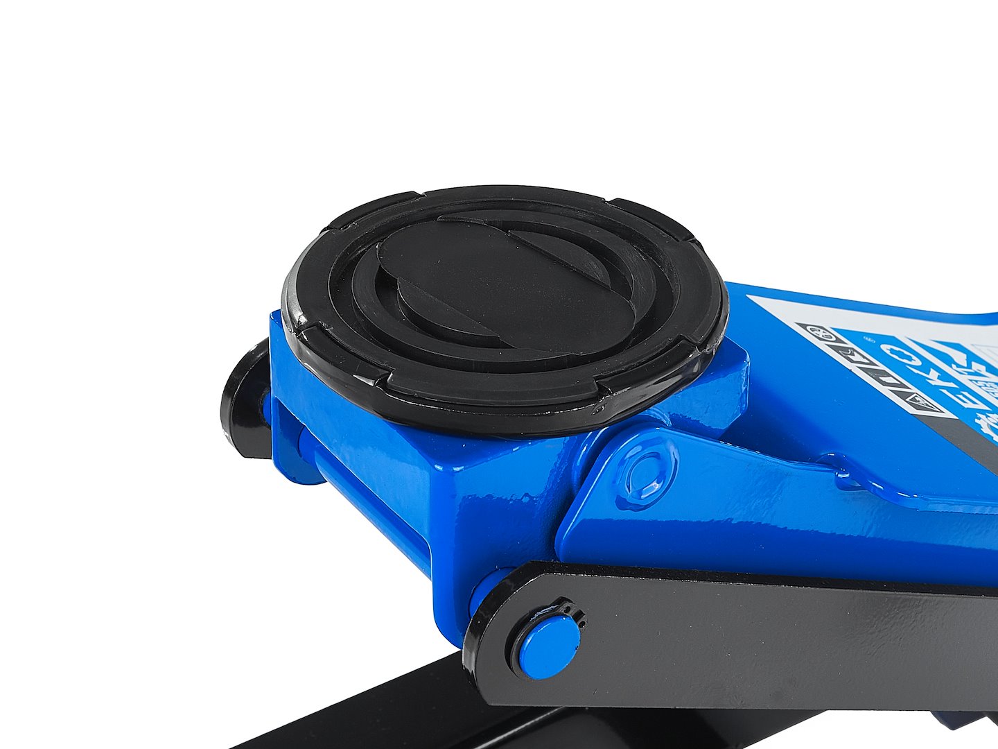 Cric hidraulic tip crocodil cu 2 pistoane si pedala de picior, 75-505mm, 3 T, Geko G02188