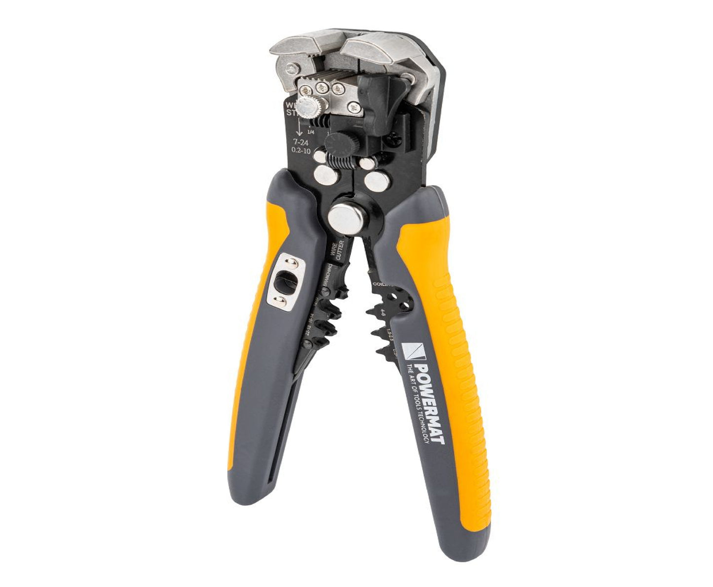 Cleste sertizare si dezizolare cabluri PM-SI-2T, 0.05-10 mm², 210 mm, Powermat PM1438