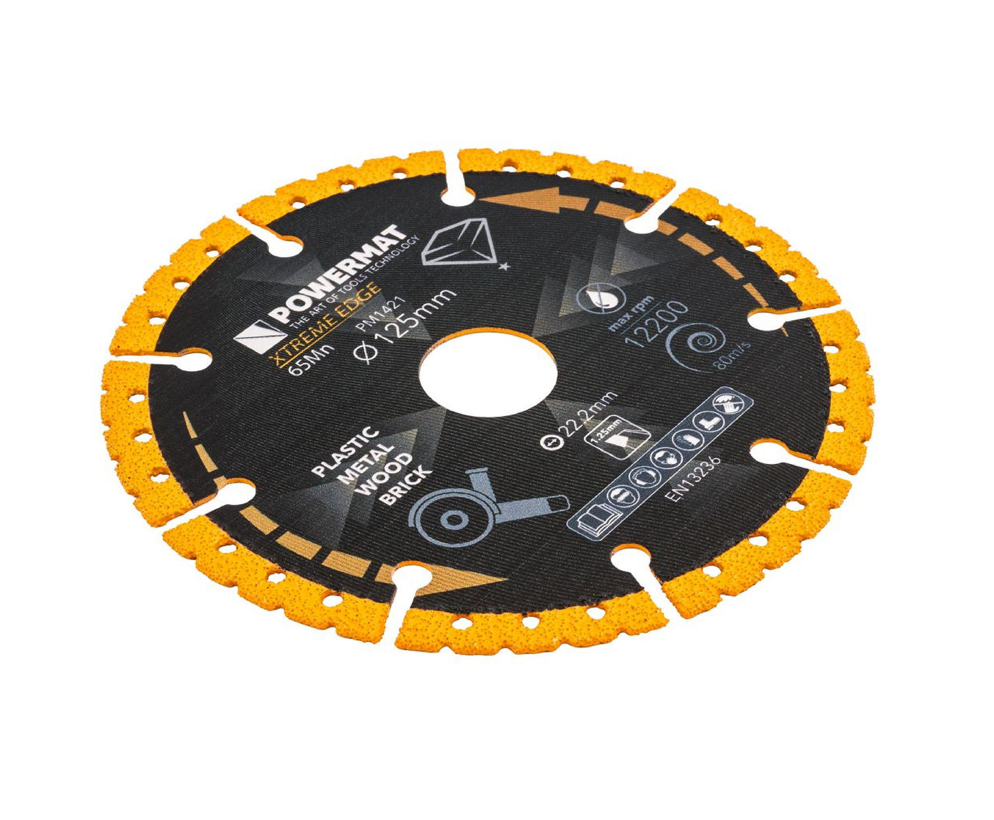Disc diamantat universal PM-TDCS-1252T, 125 mm, Powermat PM1421