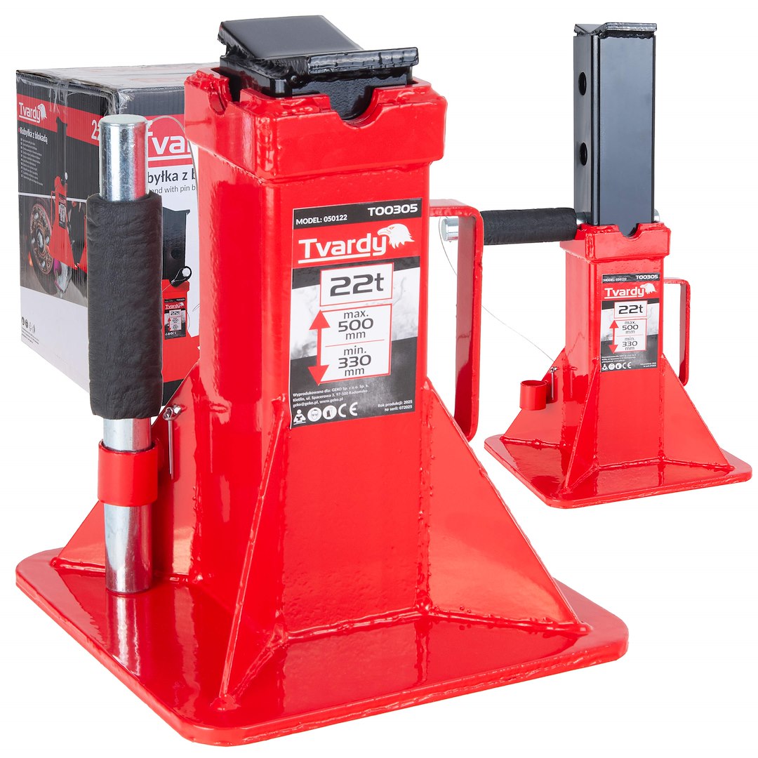 Suport ranforsat cu blocare, 22 T, 330-500 mm, Tvardy T00305