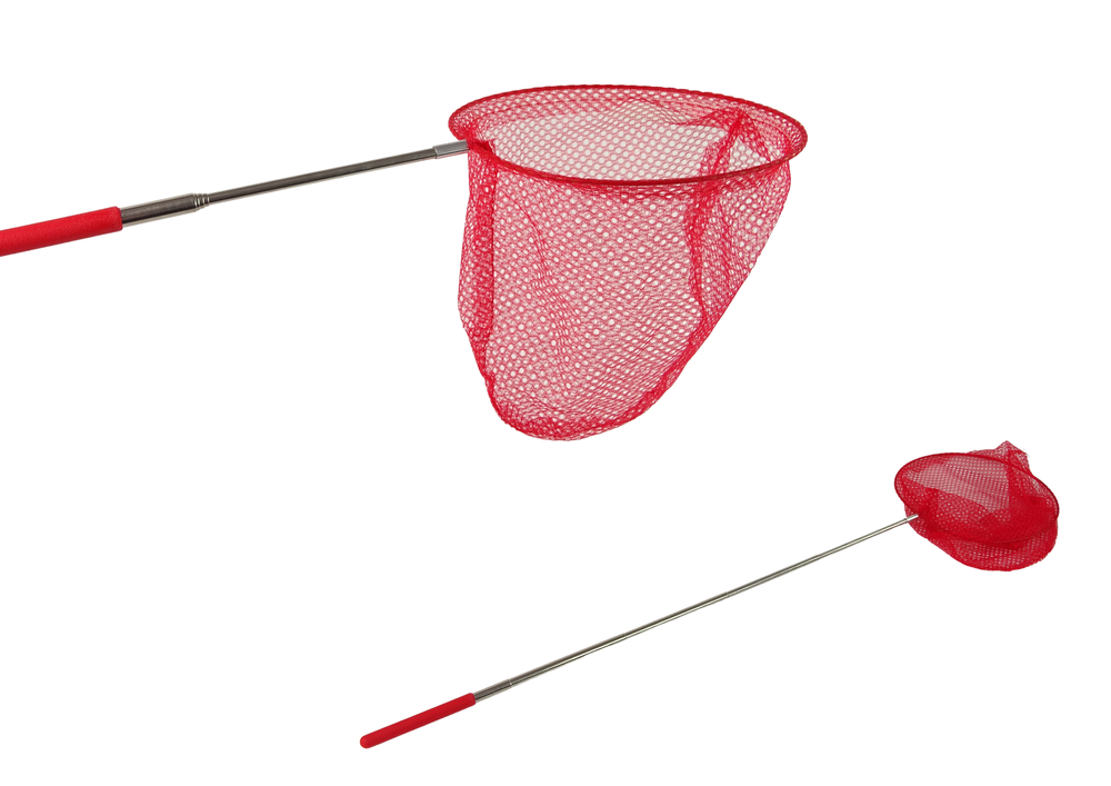 Plasa telescopica pentru insecte, 85 cm, rosu, Lean 15097