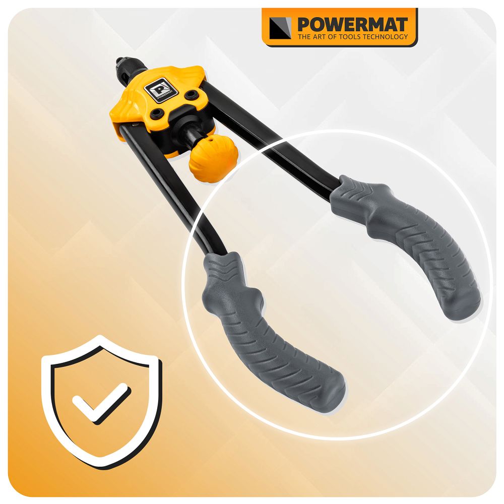 Cleste pentru pop-nituri PM-NIR-360T, 360 mm, M3-M12, Powermat PM1447