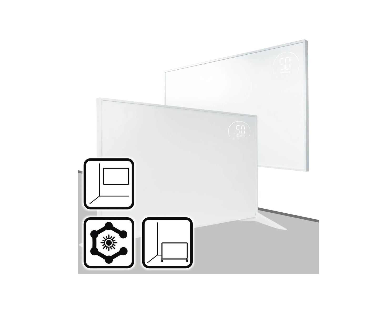 Panou de incalzire Wertberg IR 9.50, control Wi-fi, 480 W, Harder HD1013