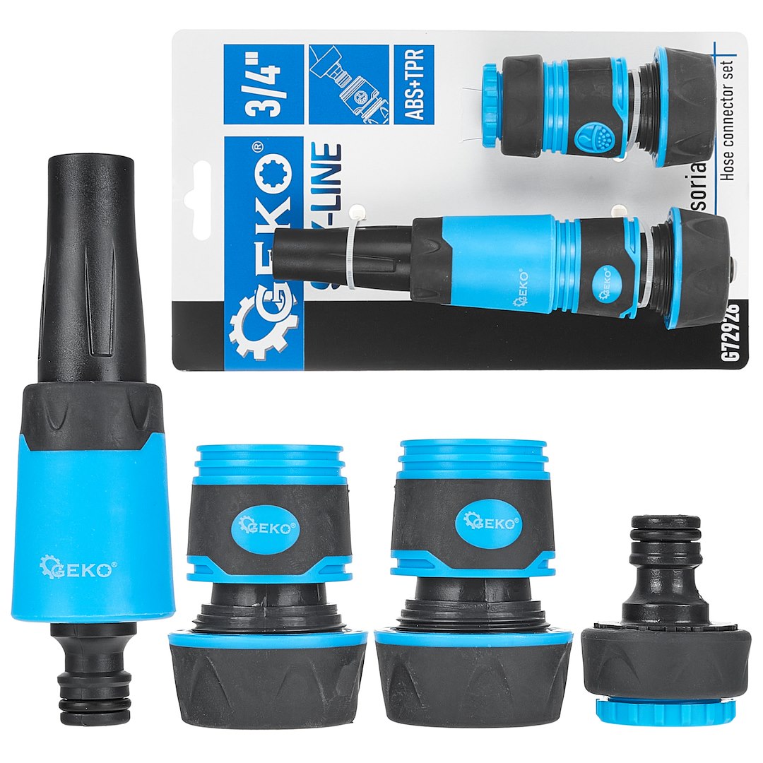 Set conectori pentru furtun Sky-Line 3 / 4", 4 bucati, Geko G72926