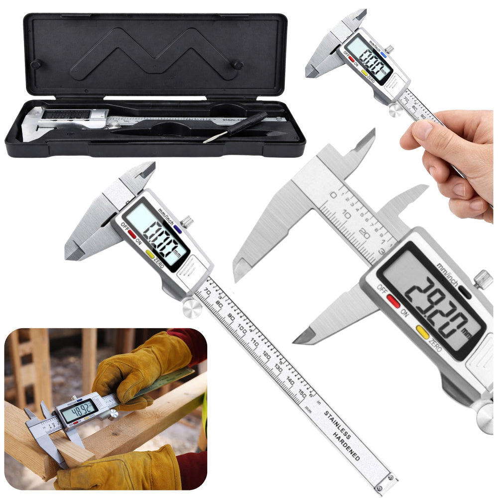 Subler digital cu afisaj LCD, 150 mm, Lean 29277