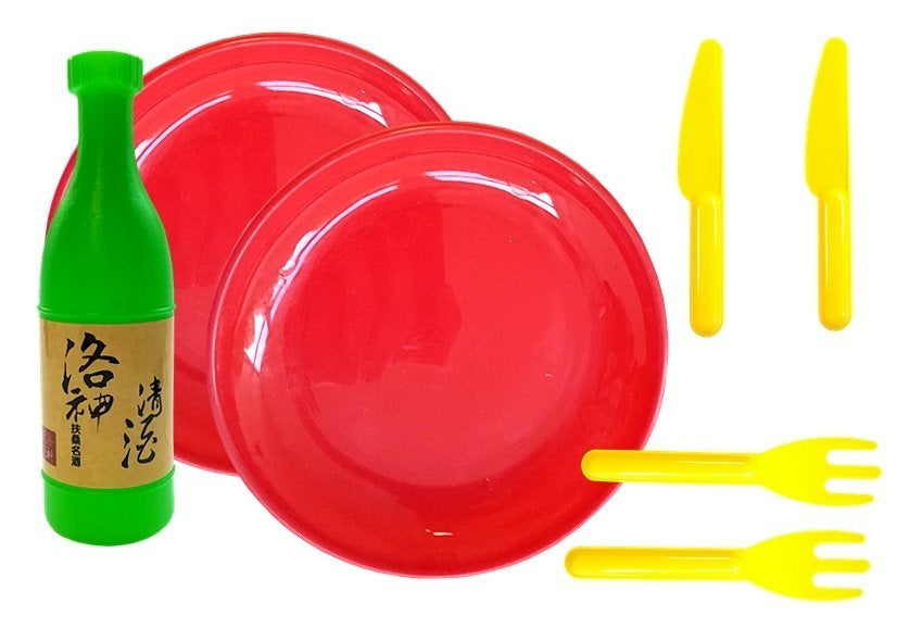 Set de sushi pentru copii cu tacamuri si 19 accesorii, Lean 4269