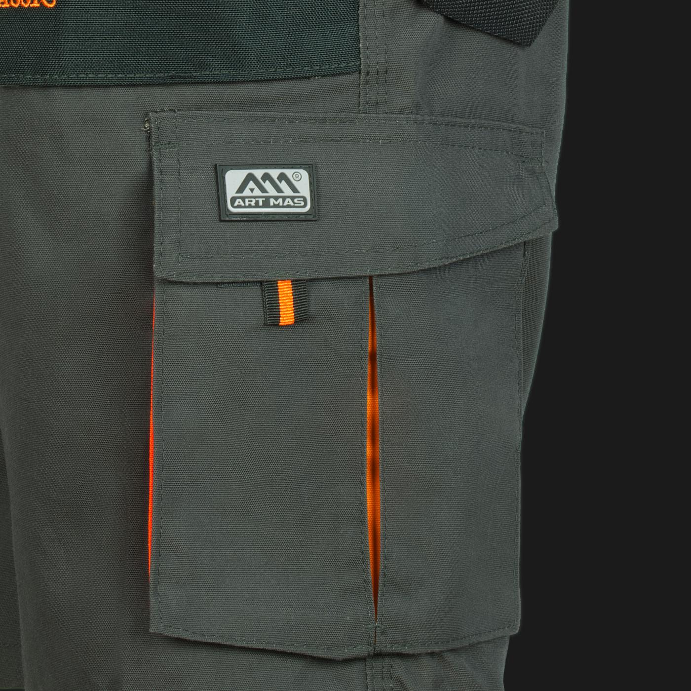 Pantaloni scurti de lucru Classic, portocaliu, marimea 54, Artmas ART709030