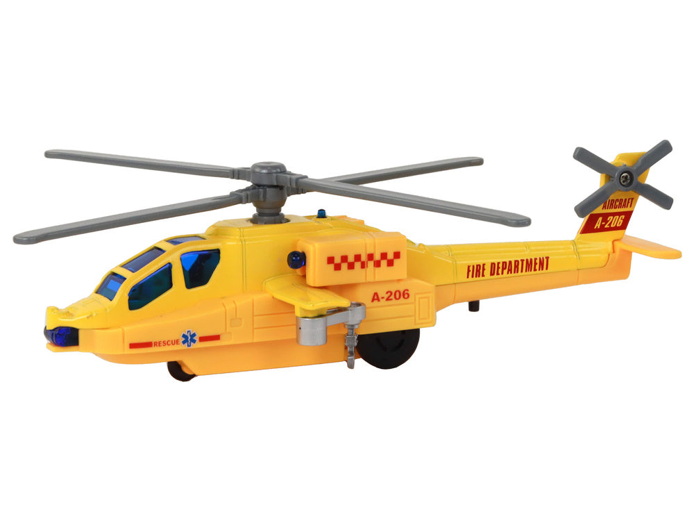 Elicopter cu efecte sonore si luminoase, 19 x 7 x 7 cm, Lean 16531