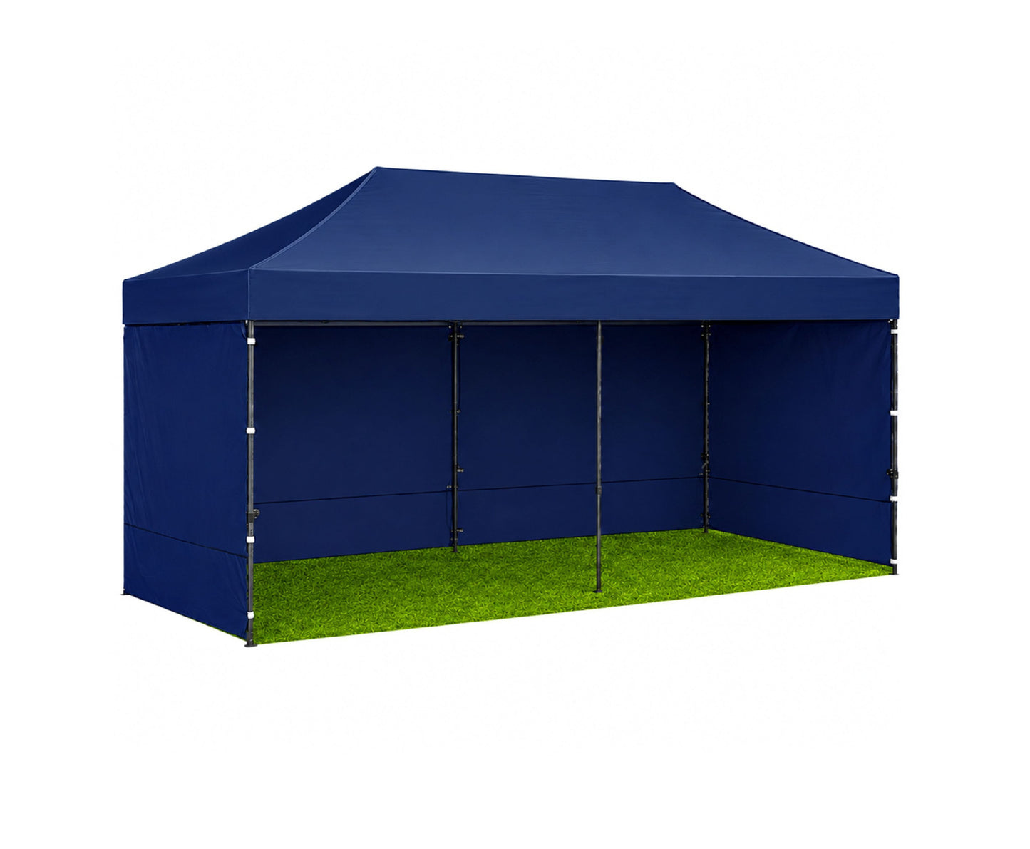 Pavilion de gradina, albastru, 3 x 6 m, Lean 29334