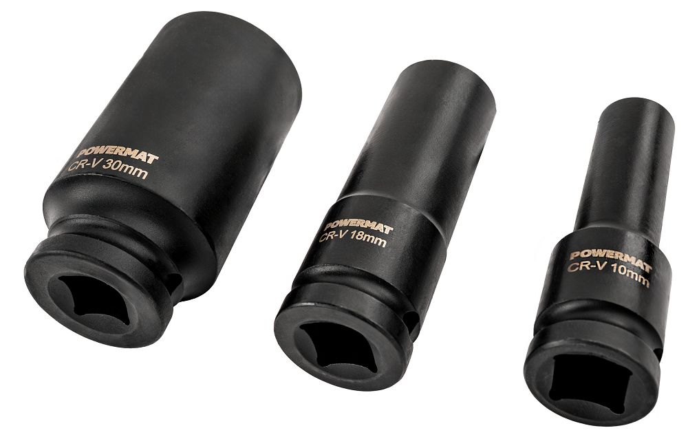 Set chei tubulare de impact PM-ZNU-1032T, 10-32 mm, 1 / 2", 15 bucati, Powermat PM1383