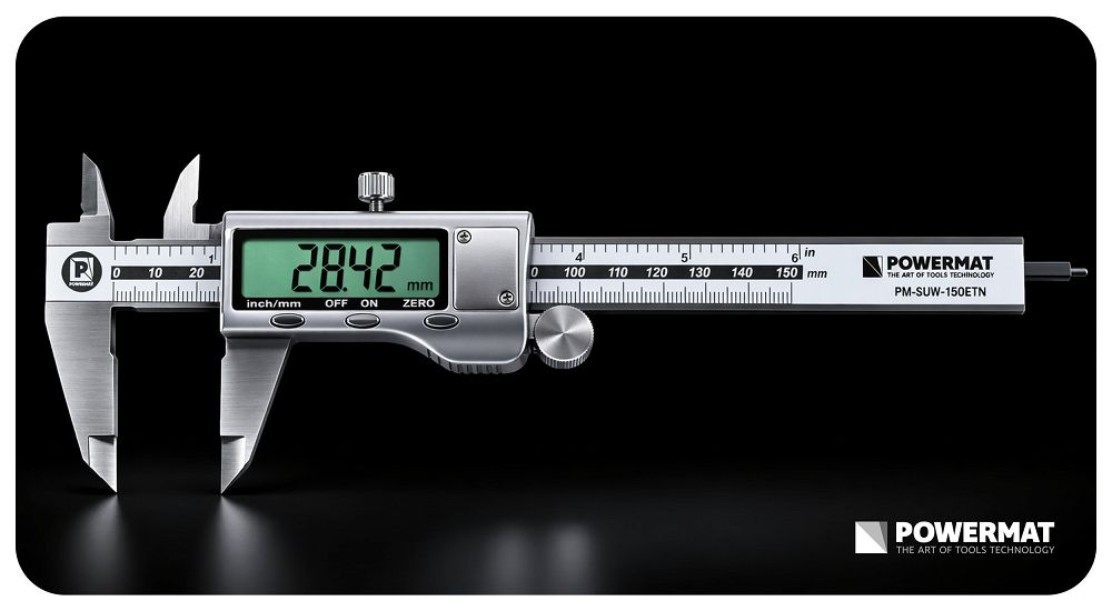 Subler electronic cu afisaj LCD PM-SUW-150ETN, 0-150 mm, Powermat PM1474