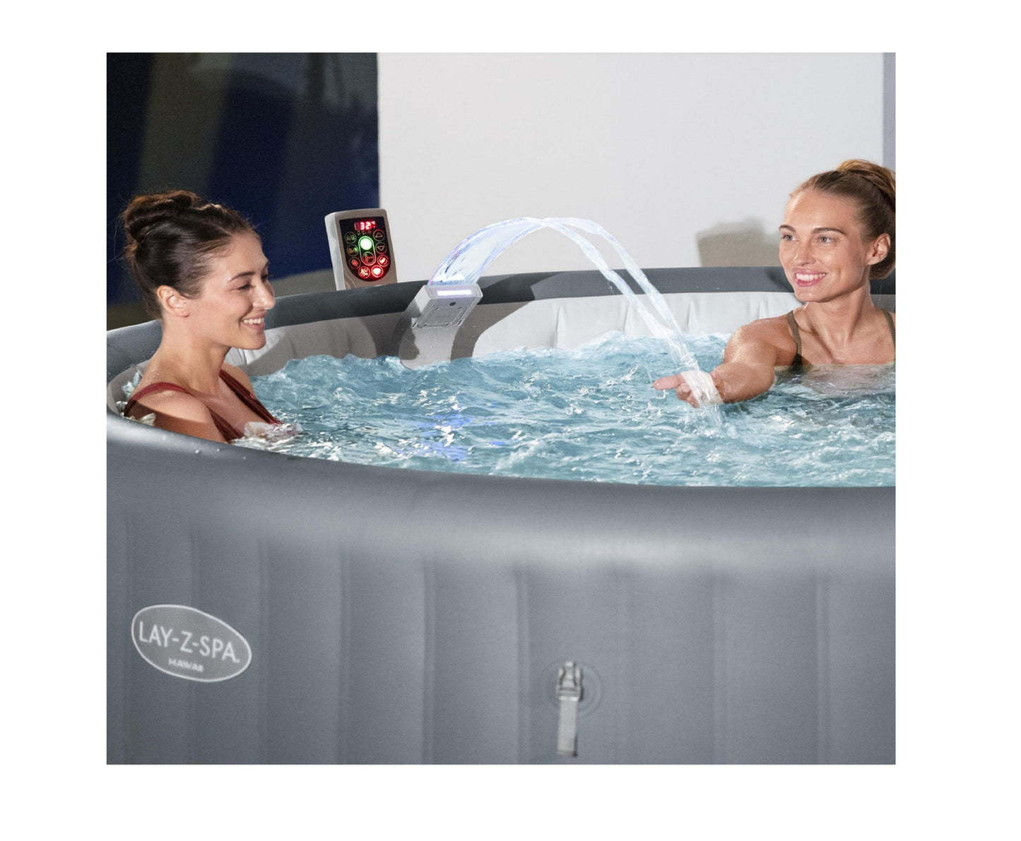 Sistem cascada cu LED pentru jacuzzi cu suport magnetic, 46x17x10.4 cm, Bestway 21229