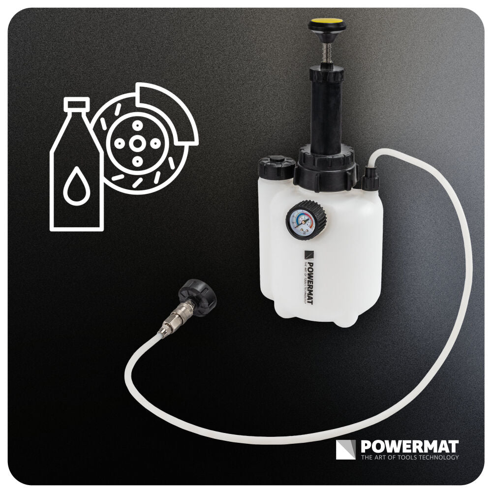 Kit aerare si inlocuire lichid frana PM-ZPUH-1T, 3 l / 1 l, Powermat PM1594