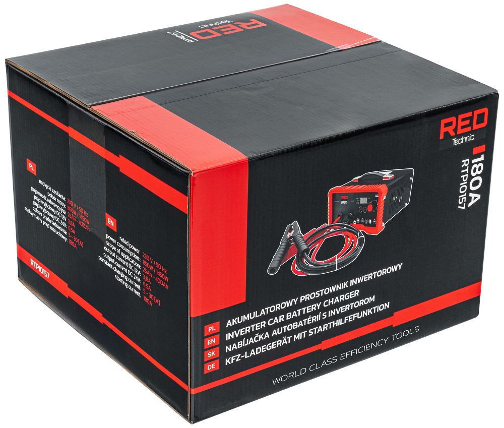 Redresor tip invertor, 1450 W, 180 A, Red Technic RTPI0167