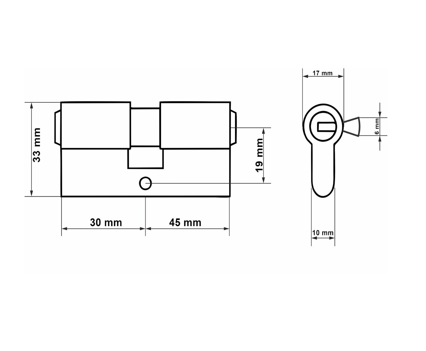 Butuc aluminiu, 30/45, Keltin K02609