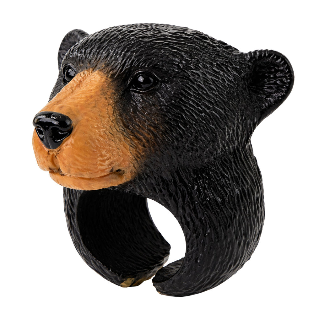Inel educativ cu animale, urs brun, 5.5 x 3 x 3 cm, Lean 11263