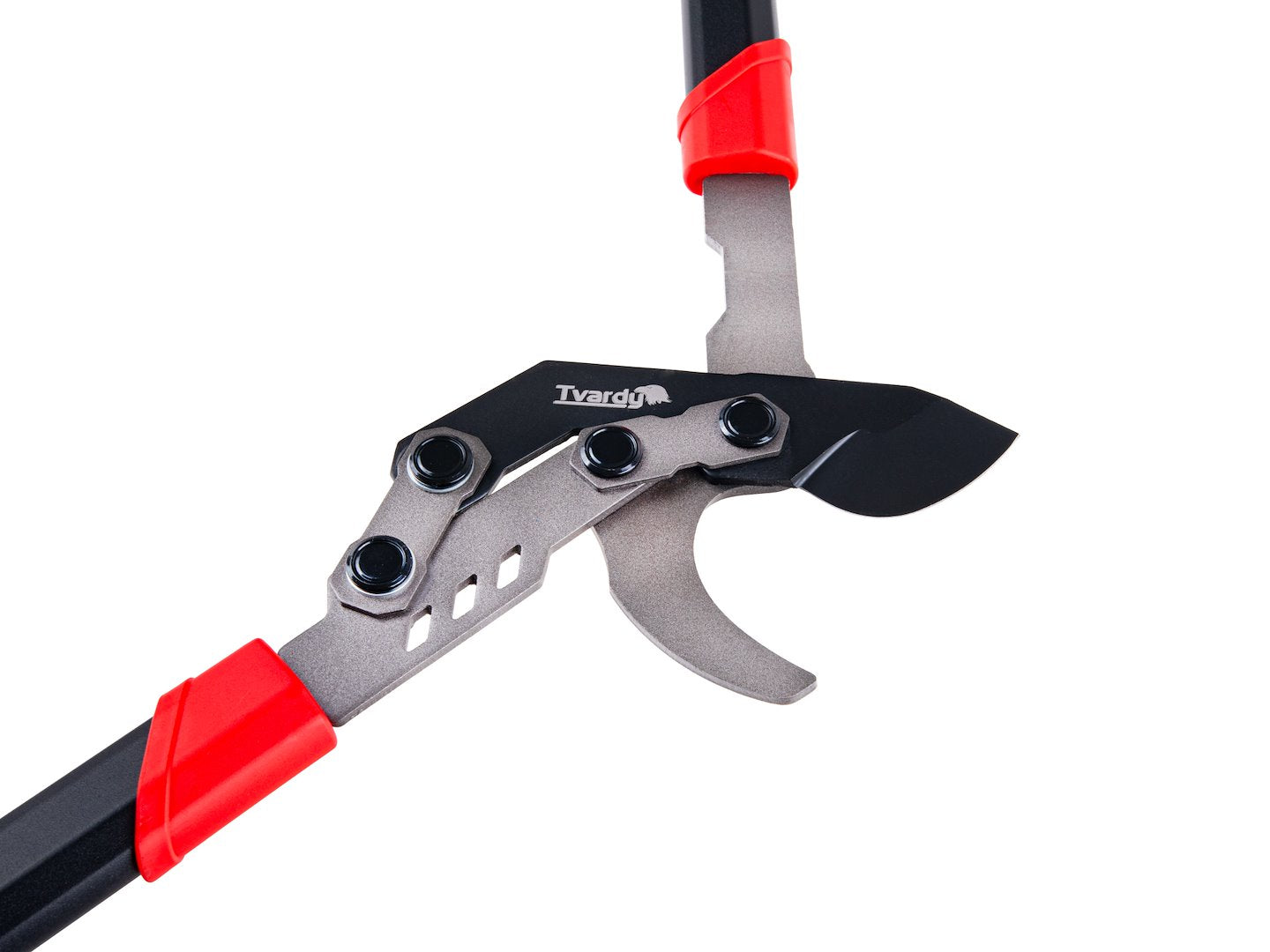 Foarfeca de gradina cu lama transversala si angrenaj, 790 mm, 65 Mn, PTFE, Tvardy T07417