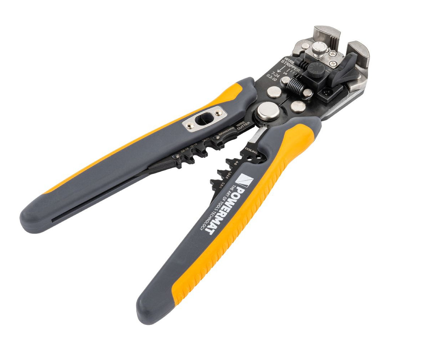 Cleste sertizare si dezizolare cabluri PM-SI-2T, 0.05-10 mm², 210 mm, Powermat PM1438