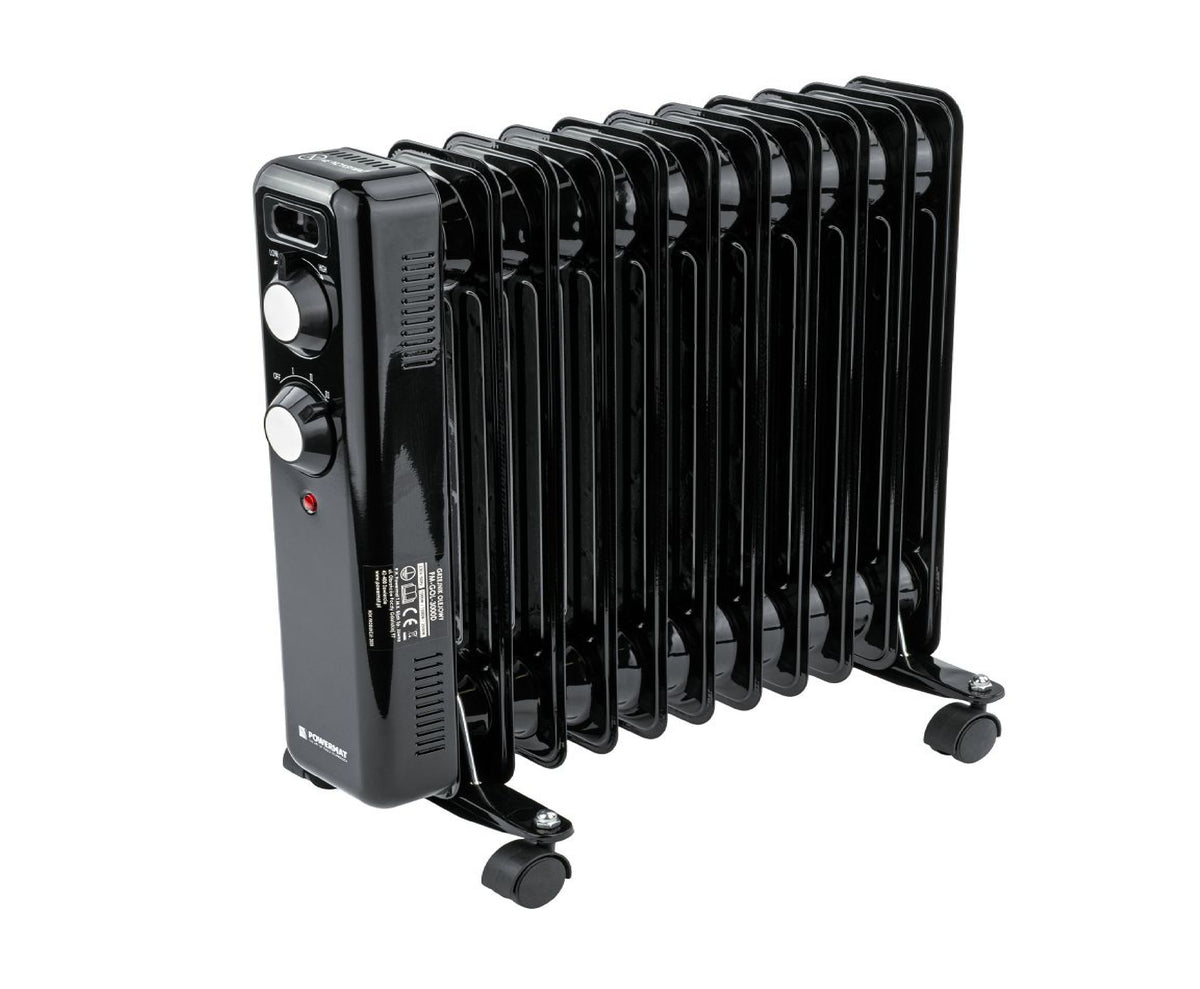 Radiator cu ulei PM-GOL-3000D, 2500 W, 11 elementi, termostat reglabil, Powermat PM1399