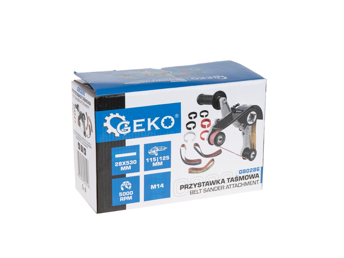 Adaptor cu banda abraziva pentru polizor unghiular, slefuire si lustruire, Geko G80286