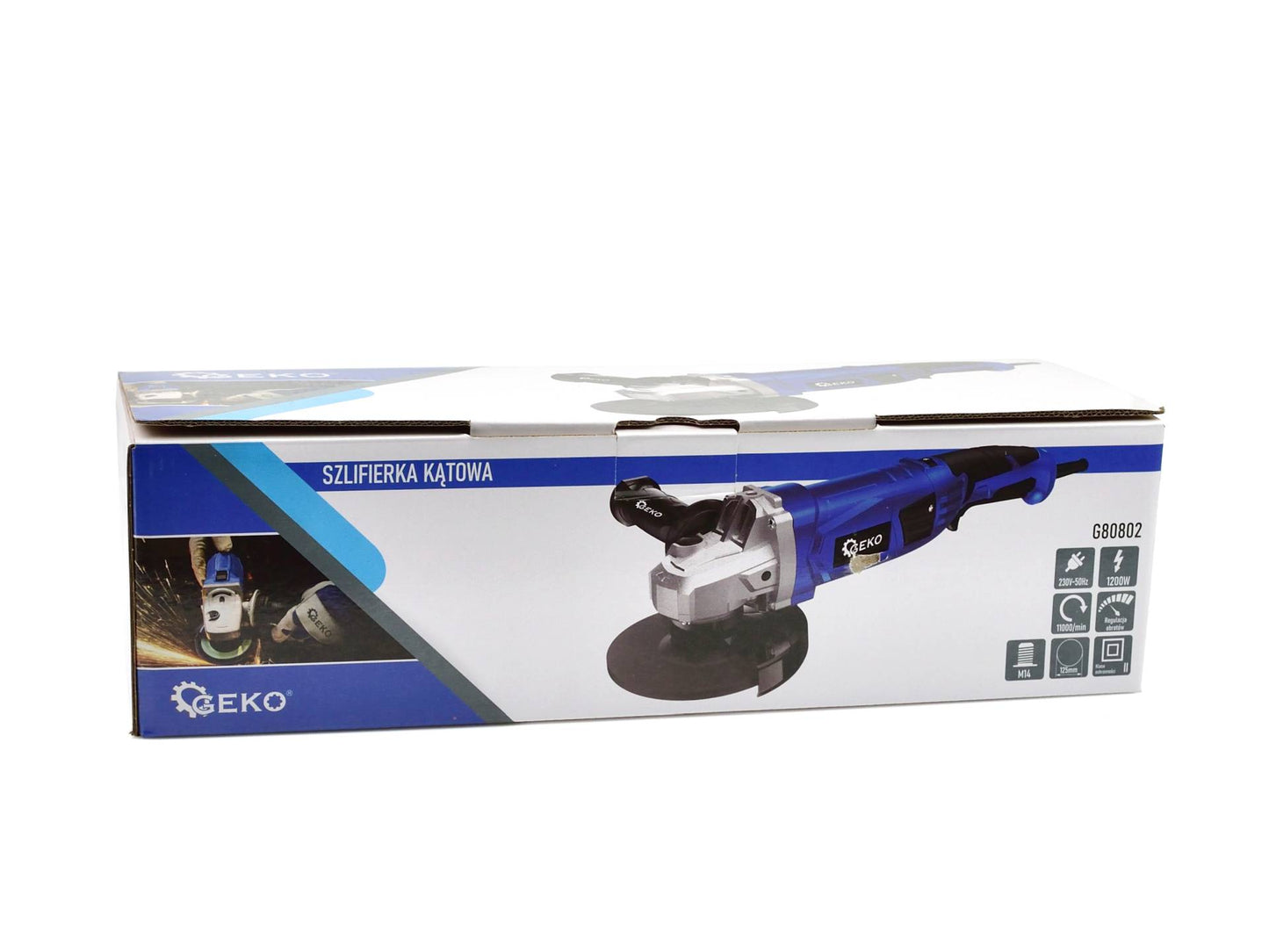 Polizor unghiular, 125 mm, 1200 W, viteza variabila, Geko G80802