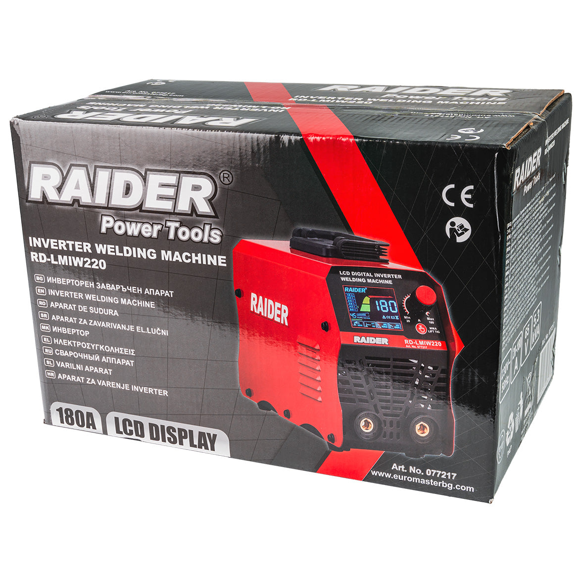 Aparat de sudura tip invertor RD-LMIW220, 180A, Raider 077217