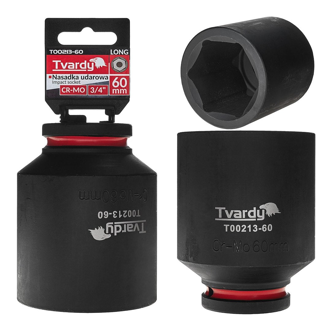 Cheie tubulara de impact 3 / 4", 60 mm, Cr-Mo, Tvardy T00213-60