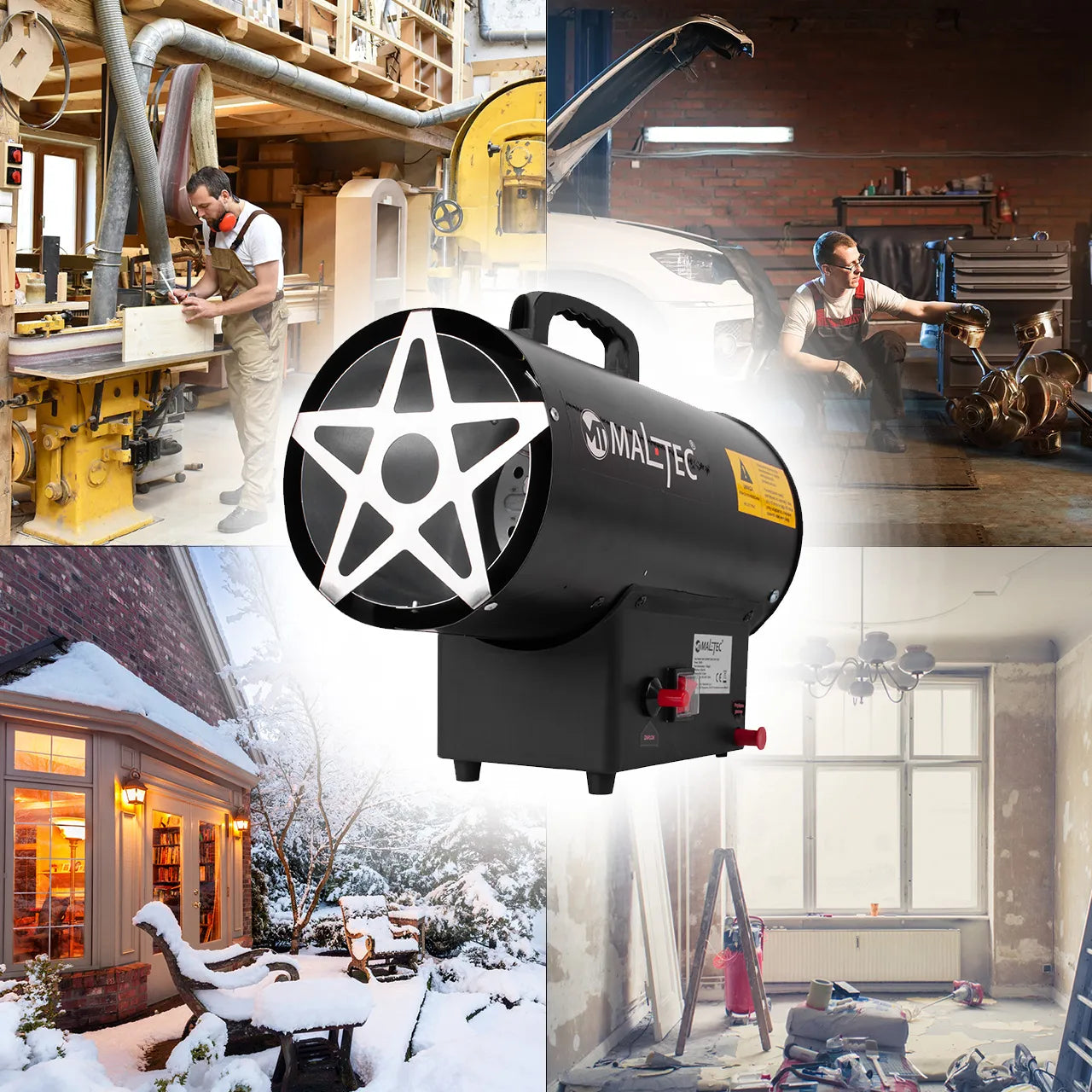 Incalzitor industrial pe gaz GAZ-2500Wt, 25 kW, MalTec 113480