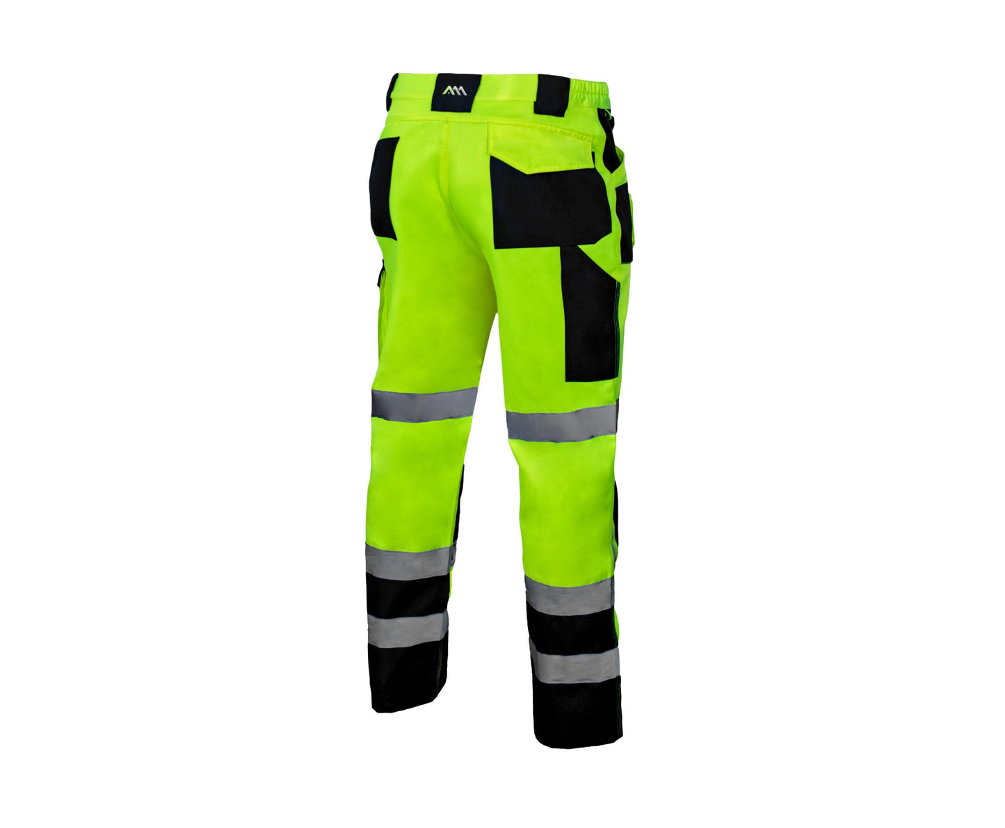 Pantaloni de lucru Flash, galben / negru, material fluorescent, 10 buzunare, marimea 54, Artmas ART444776