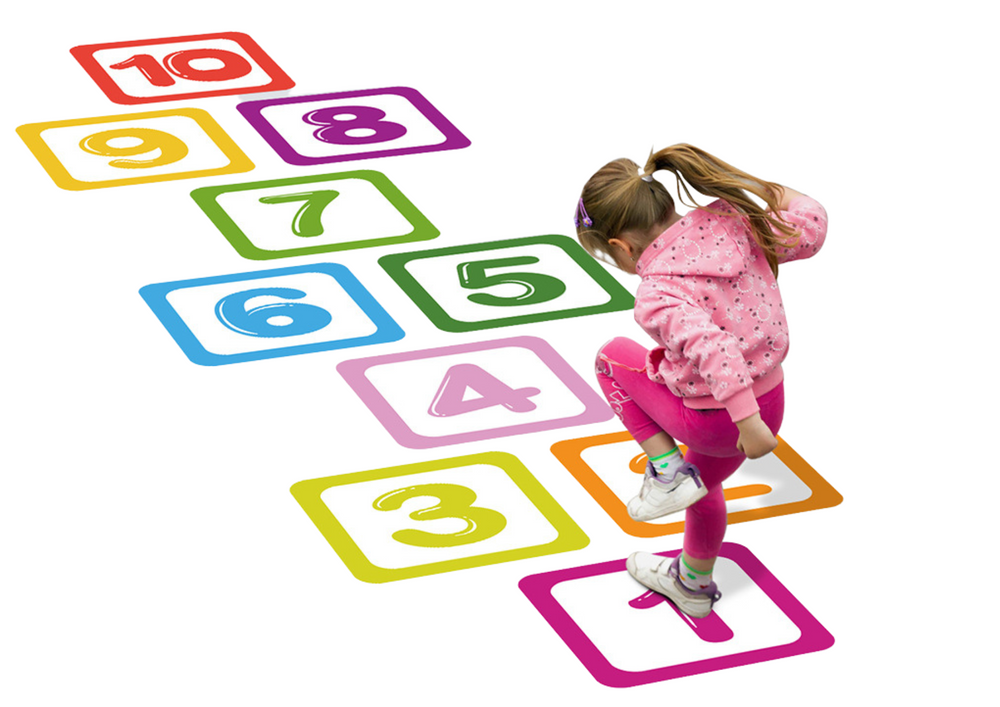 Set stickere decorative educationale cu numere 1-10, PVC, 20 x 20 cm, Lean 20919