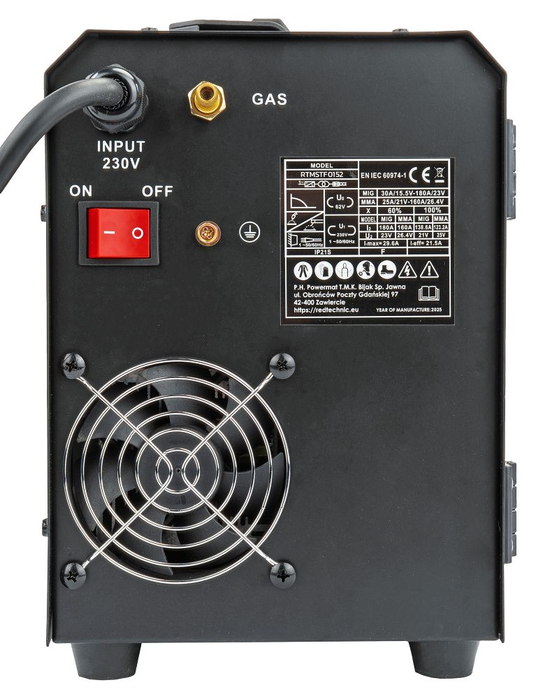 Aparat de sudura tip invertor MIGMAT, Red Technic RTMSTF0152