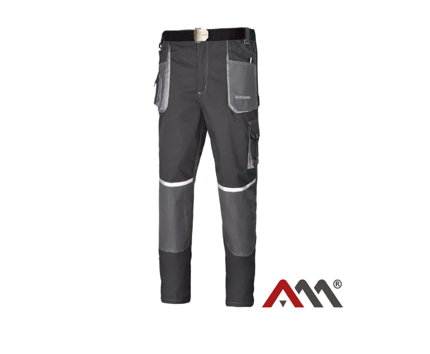 Pantaloni de lucru Euroclassic cu talie inalta, gri, marimea 58, Artmas ART794425