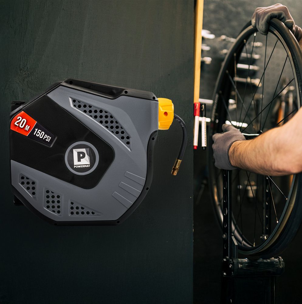 Furtun pneumatic pe tambur PM-ABNW-20MN, 20 m, Powermat PM1407