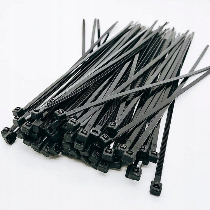 Set 100 legaturi de cablu, 2.5 x 200 mm, negru, Lean 20057