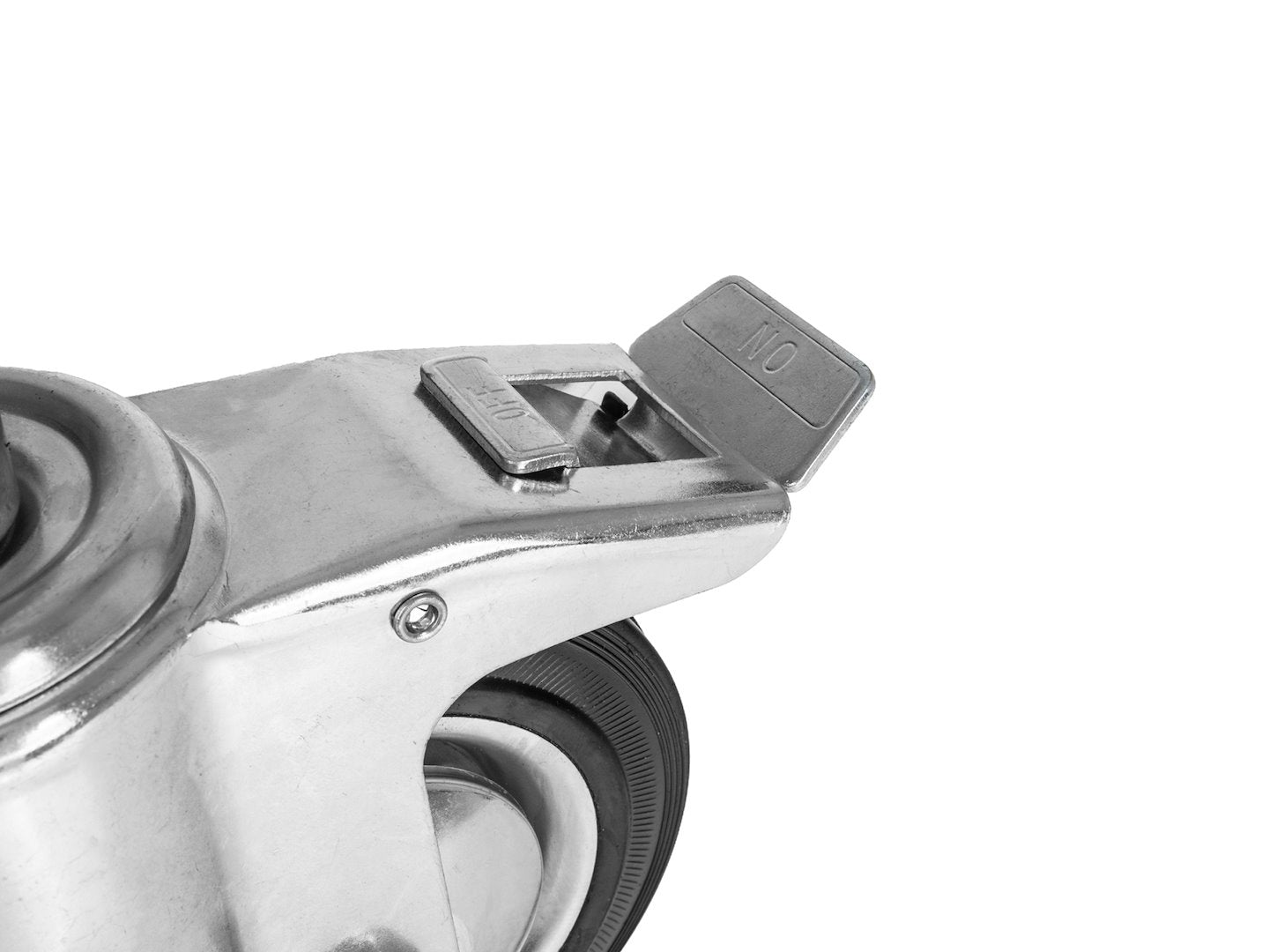 Roata pivotanta cu frana, 160 mm, capacitate maxima 125 kg, Geko G71542