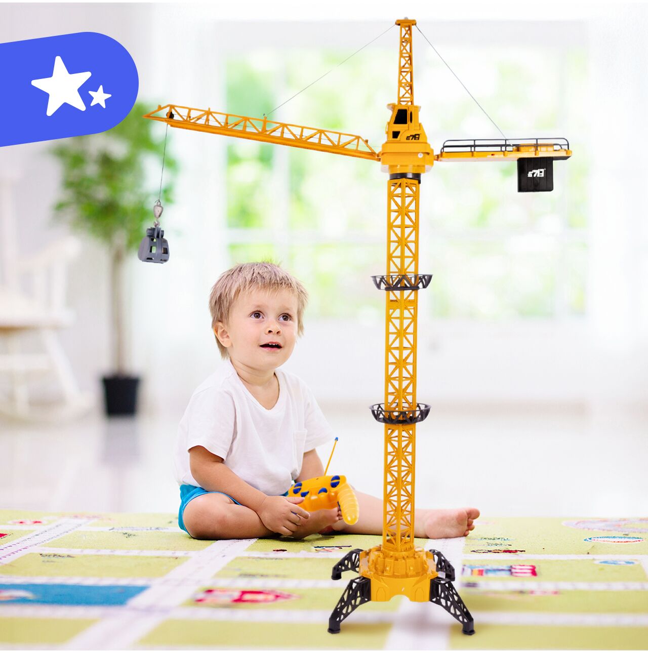 Macara gicantica cu telecomanda RC USB, 128 cm, MalPlay 113722