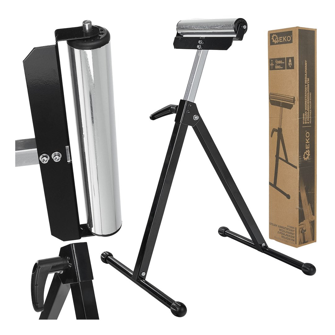 Stativ pentru atelier, 680-1080 mm, rola 300 mm, 65 kg, Geko G10880