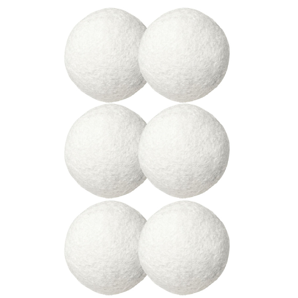 Set bile hipoalergenice pentru uscatorul de rufe din lana naturala, 7 cm, 6 bucati, Lean 30859