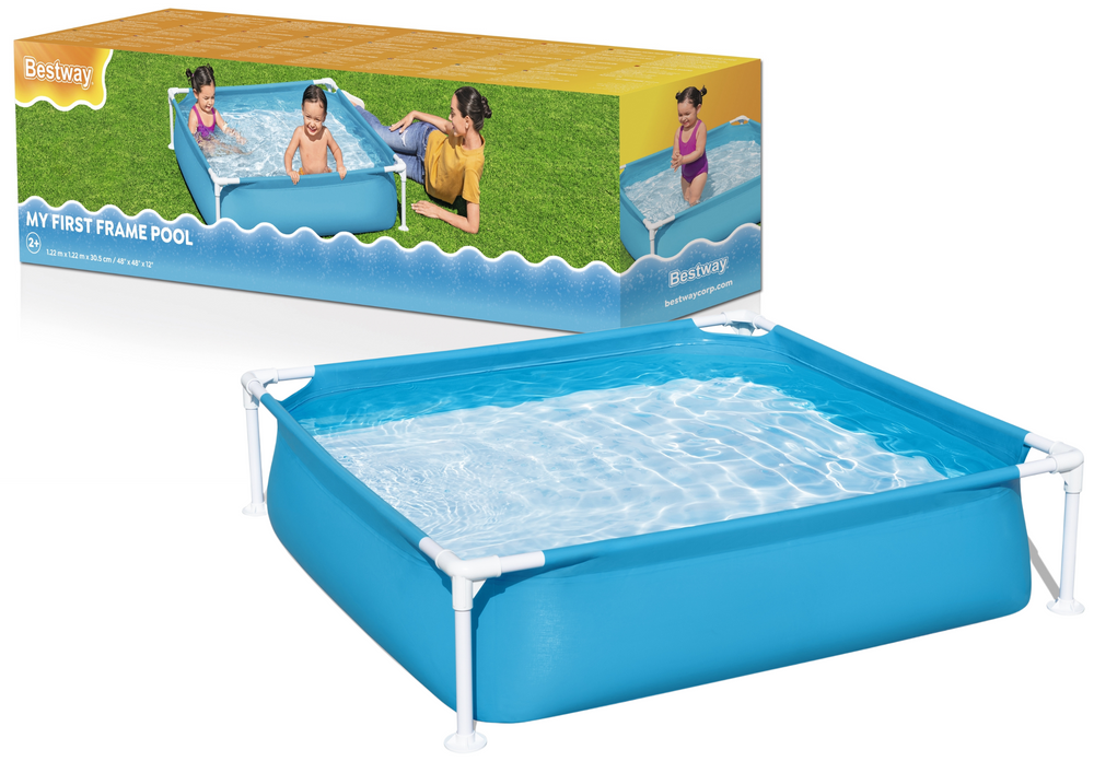 Piscina de gradina, 122 x 122 cm, albastru, Bestway 20076