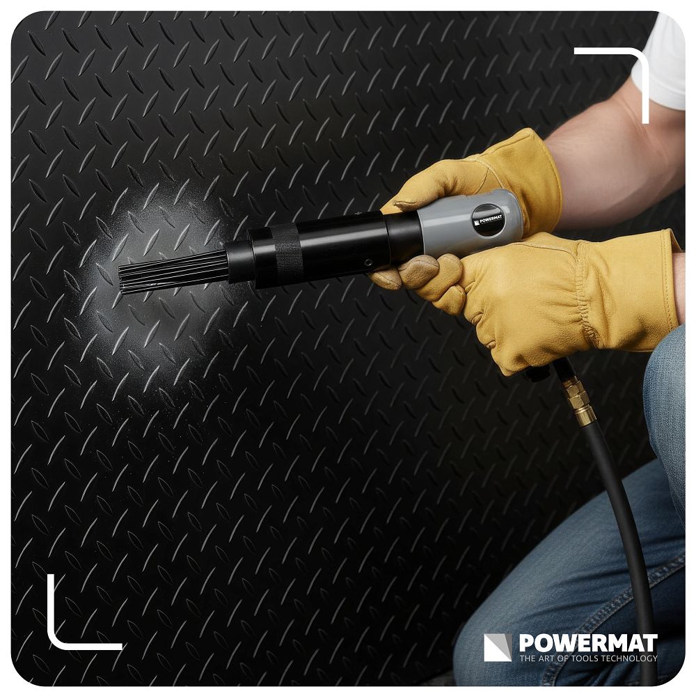 Ciocan pneumatic cu ace pentru rugina PM-PMI-19T, Powermat PM1463