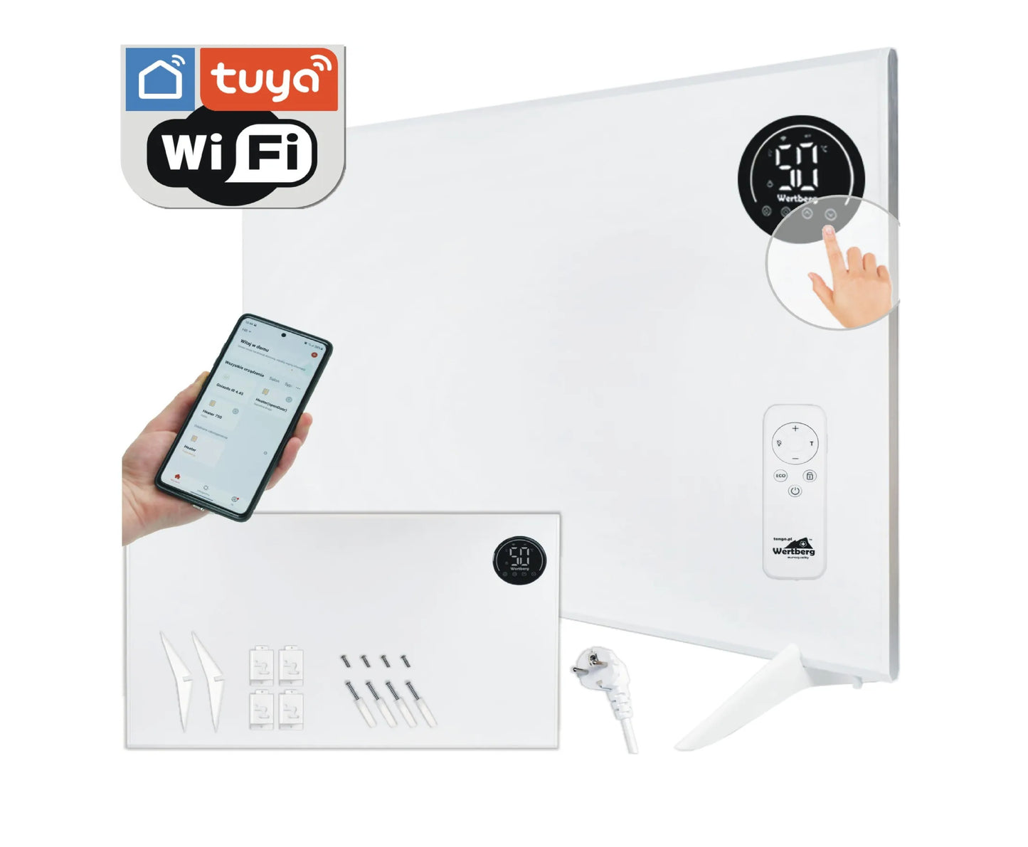 Panou de incalzire Wertberg IR 8.80 2 in 1, 800 W, Harder HD1015