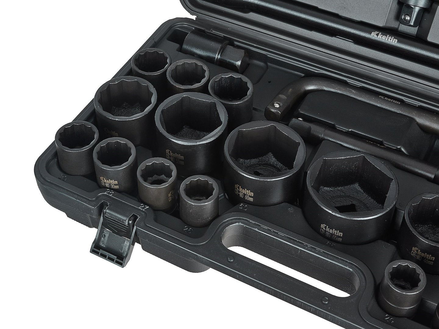 Set chei tubulare de impact, 3 / 4", 1", 12 / 6 puncte, 17-65 mm, Keltin K00094